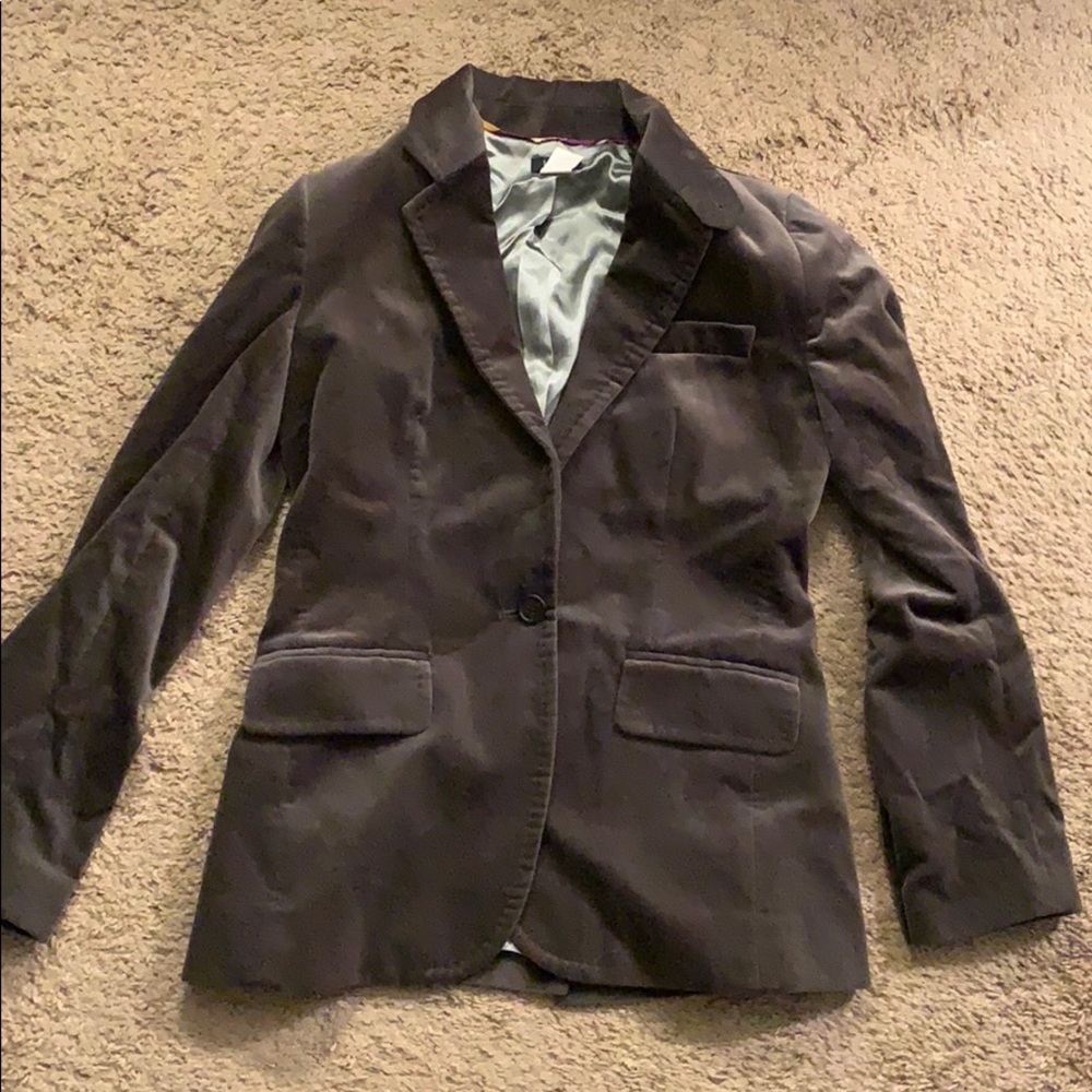J Crew velvet blazer